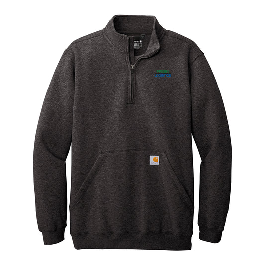 Carhartt® Midweight ¼ Zip Mock Neck Sweatshirt - Carbon Heather