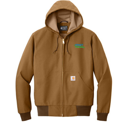 TALL Carhartt ® Thermal-Lined Duck Active Jac - Carhartt Brown