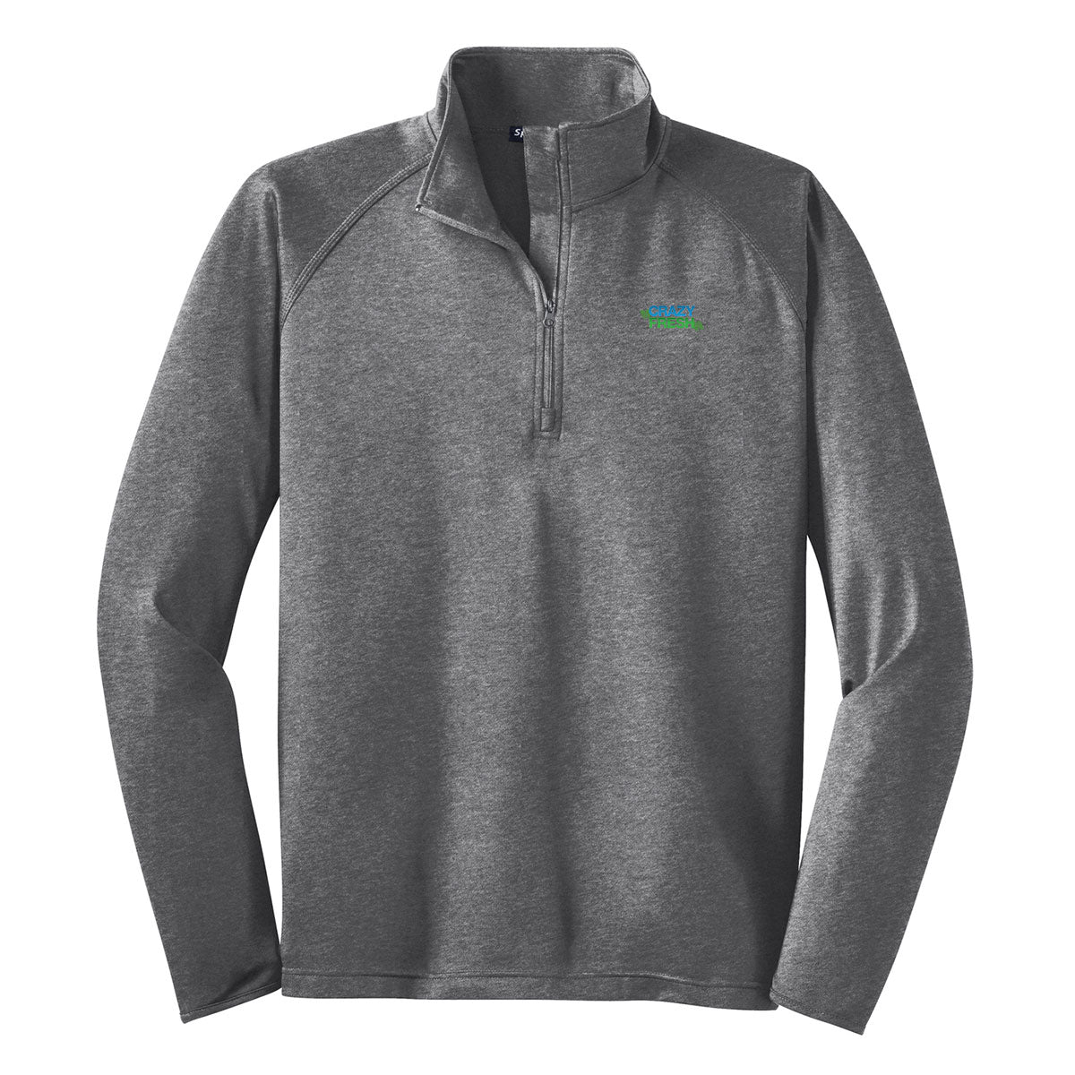 TALL Sport-Tek® Tall Sport-Wick® Stretch 1/4-Zip Pullover - Charcoal Grey
