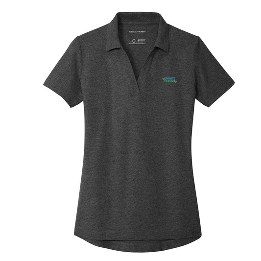 Port Authority® Women's C-FREE® Cotton Blend Pique Polo - Charcoal Heather
