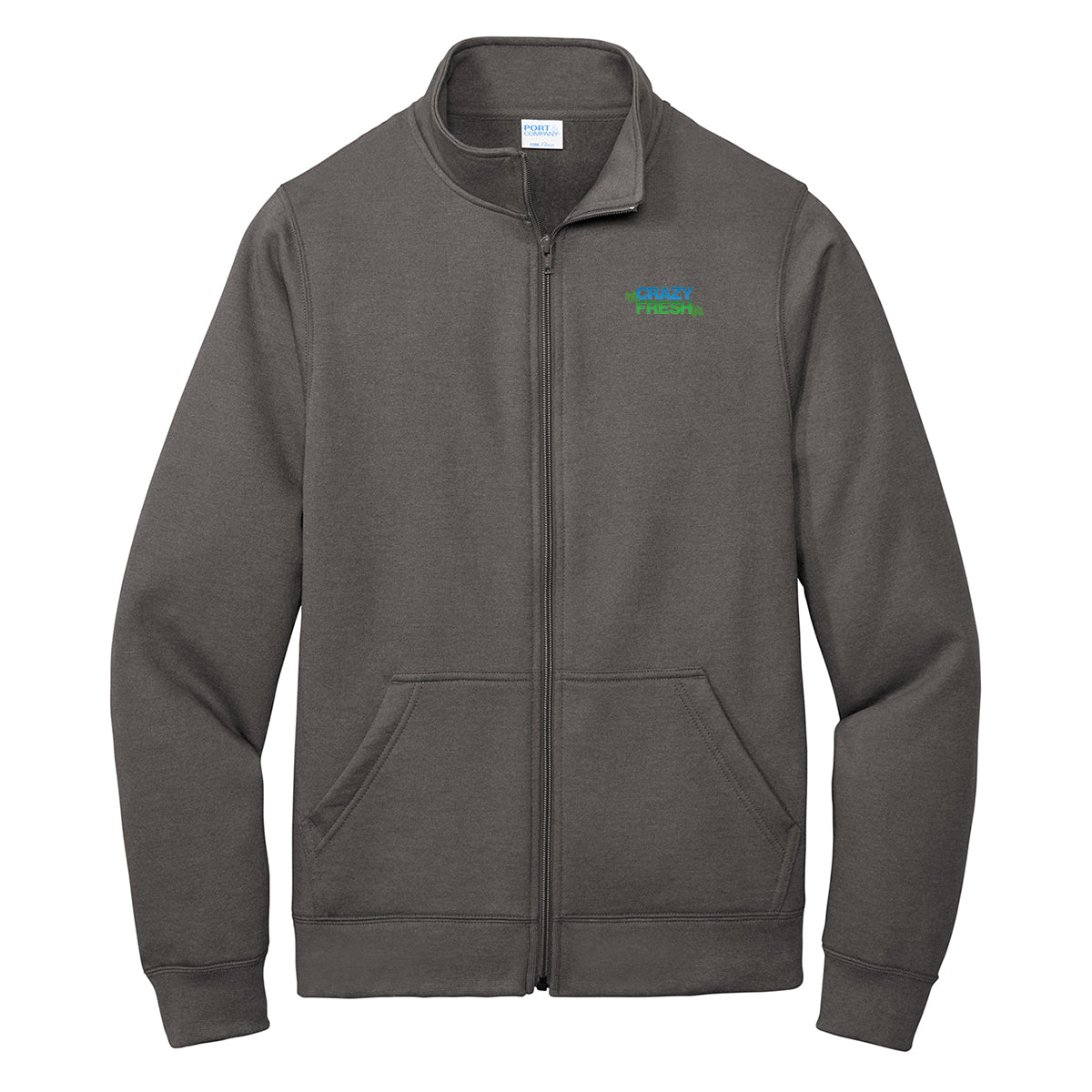 Port & Company ® Core Fleece Full-Zip Sweatshirt - Charcoal