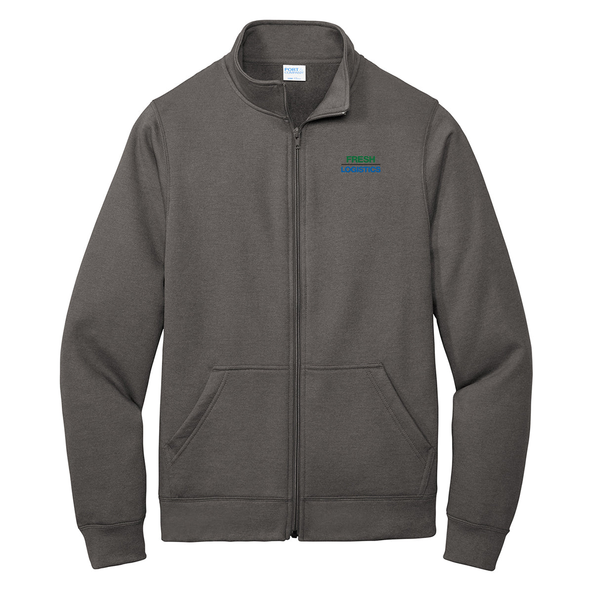 Port & Company ® Core Fleece Full-Zip Sweatshirt - Charcoal