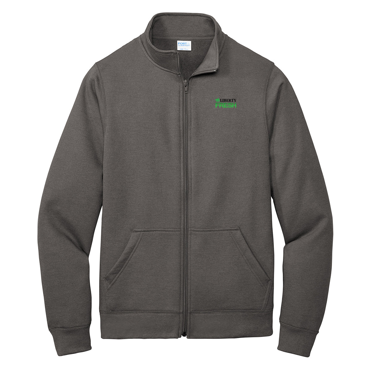 Port & Company ® Core Fleece Full-Zip Sweatshirt - Charcoal