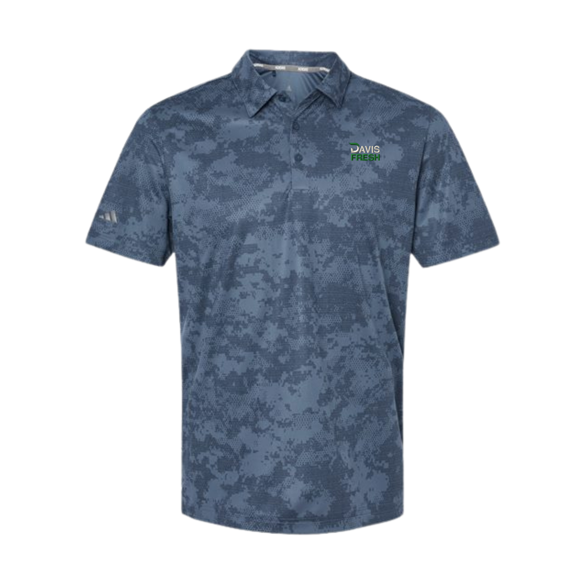 Adidas Men's All Over Camo Print Polo - Tech Ink