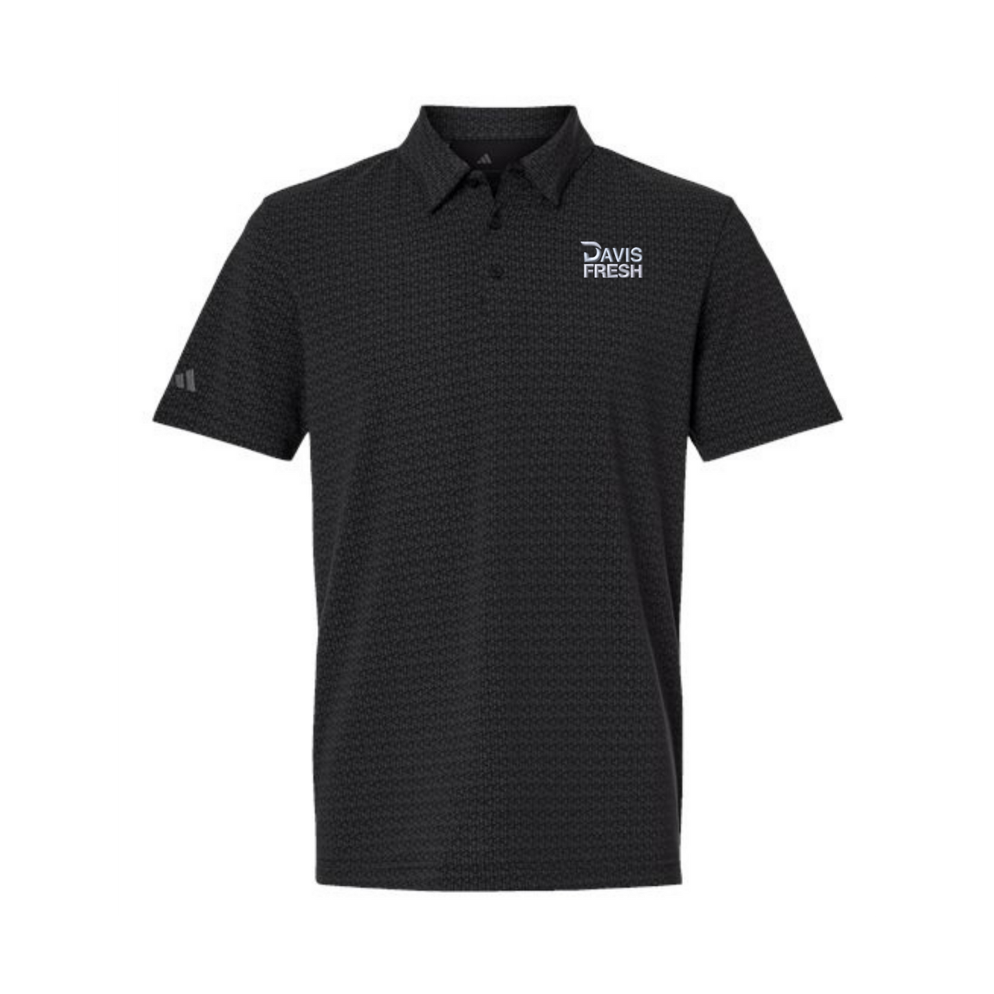 Adidas Men's Blended Printed Polo - Black