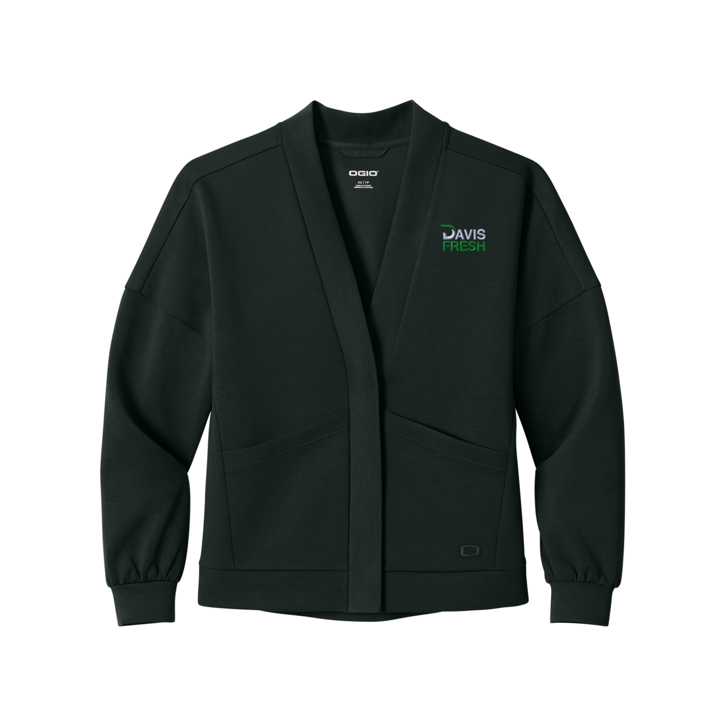 OGIO® Women’s Transcend Cardigan - Blacktop