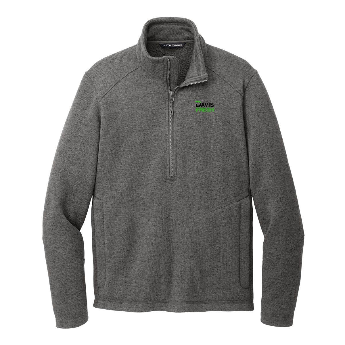 Port Authority® Arc Sweater Fleece 1/4-Zip - Deep Smoke Heather