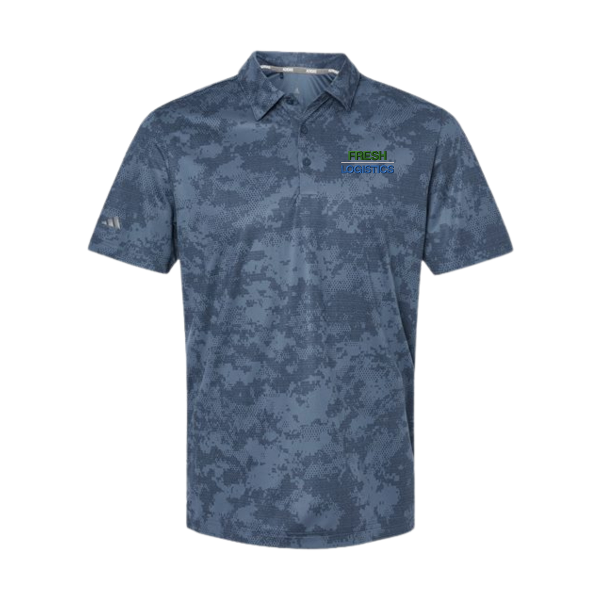 Adidas Men's All Over Camo Print Polo - Tech Ink