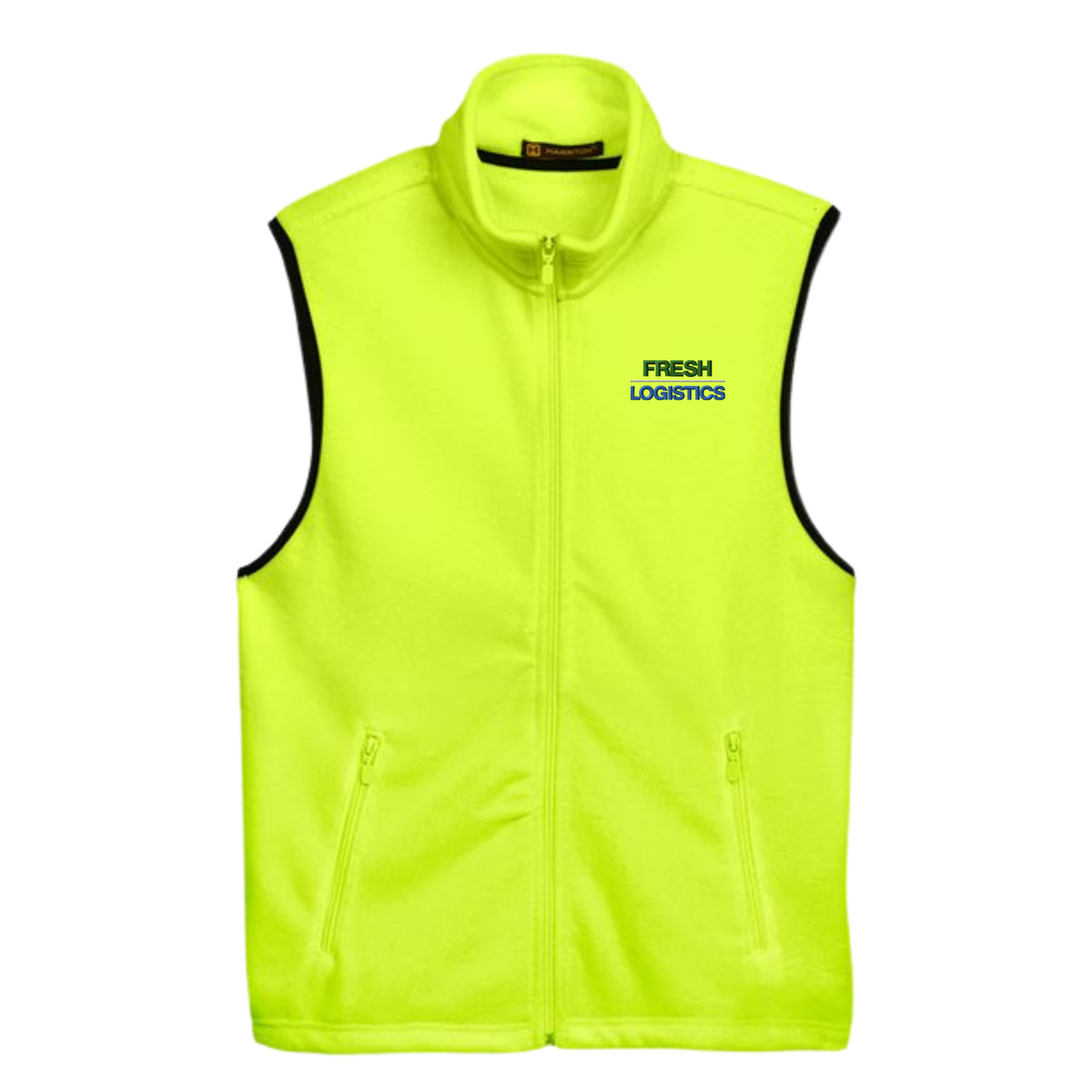 Harriton Unisex Fleece Full-Zip Vest