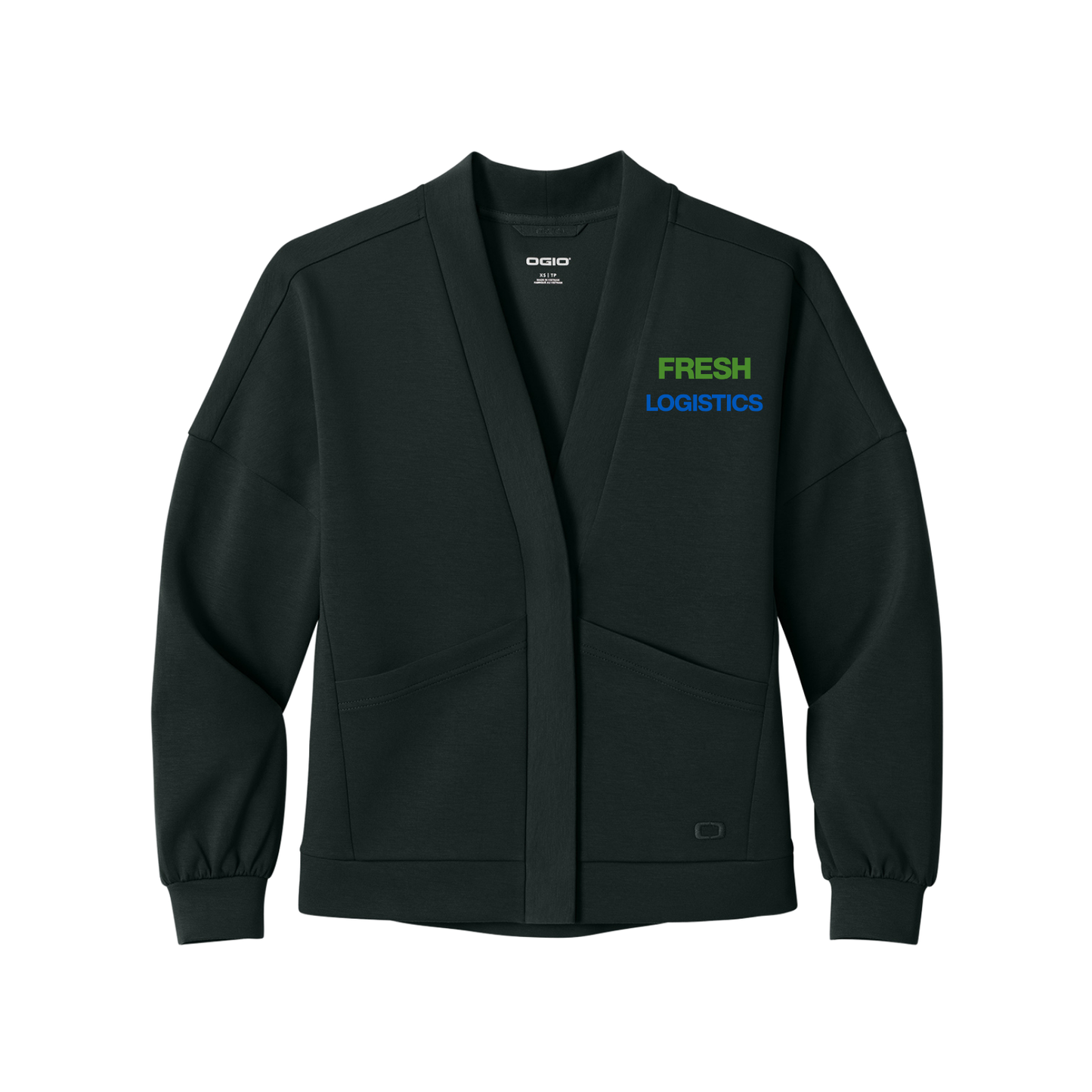 OGIO® Women’s Transcend Cardigan - Blacktop