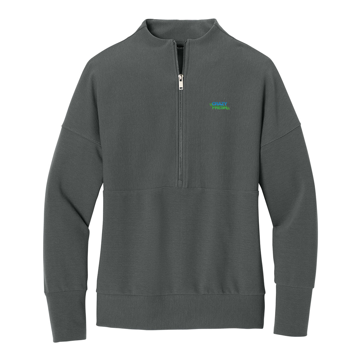 Mercer+Mettle® Women’s Linear Texture 1/4-Zip - Storm Grey