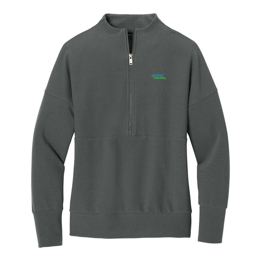 Mercer+Mettle® Women’s Linear Texture 1/4-Zip - Storm Grey