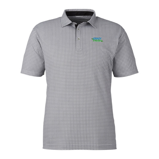 Swannies Golf Men's Tanner Printed Polo - Glacier/Black