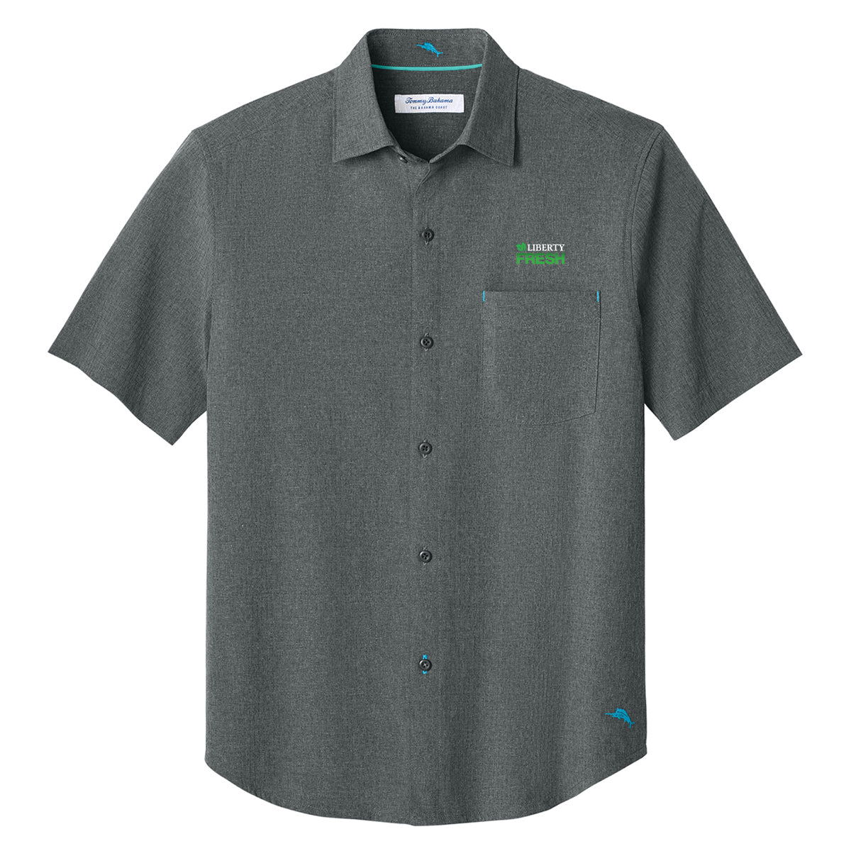 Tommy Bahama® Sandy Point Short Sleeve Shirt - Coal
