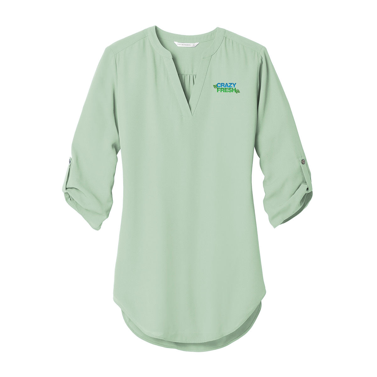 Port Authority ® Women's 3/4-Sleeve Tunic Blouse - Misty Sage