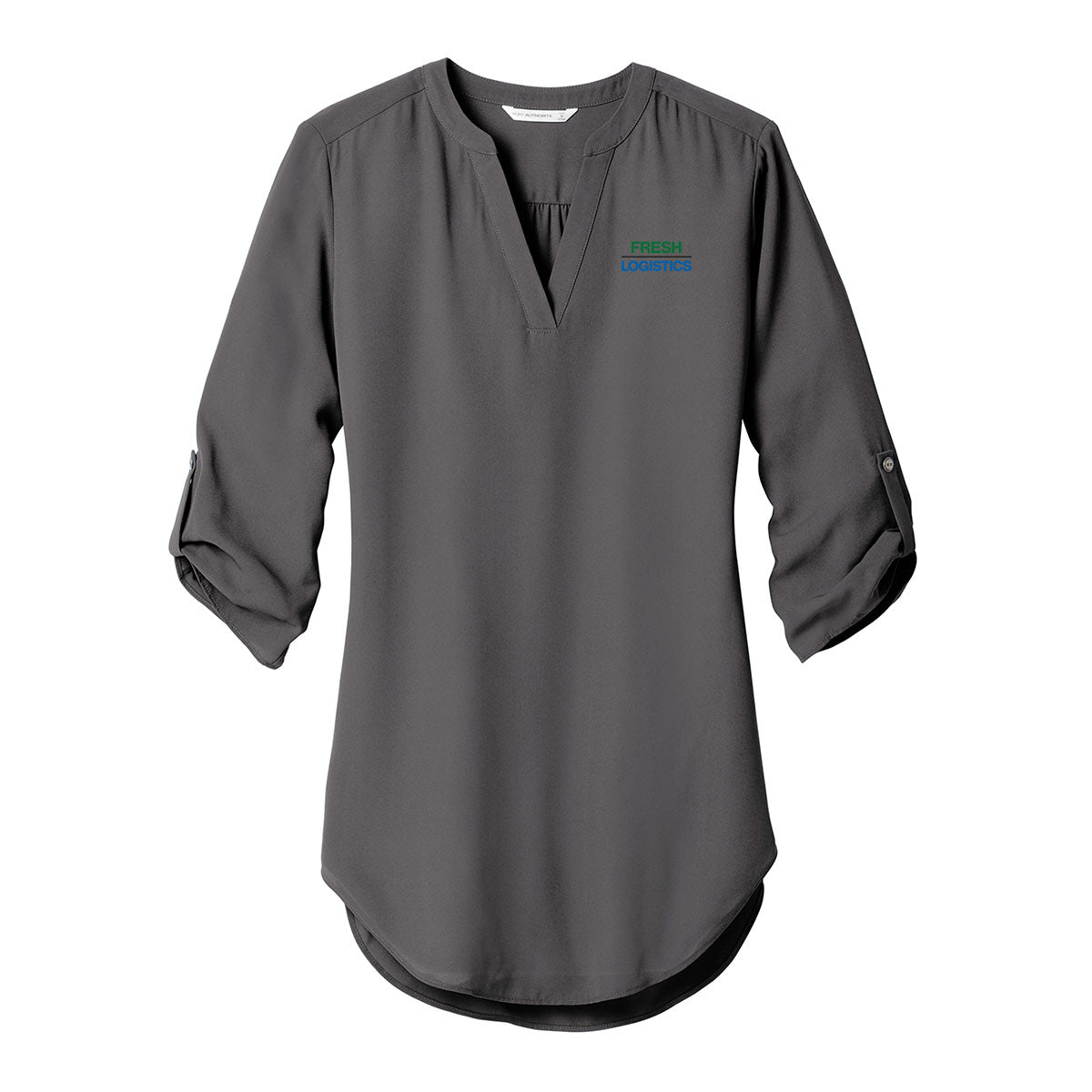 Port Authority ® Women's 3/4-Sleeve Tunic Blouse - Sterling Grey