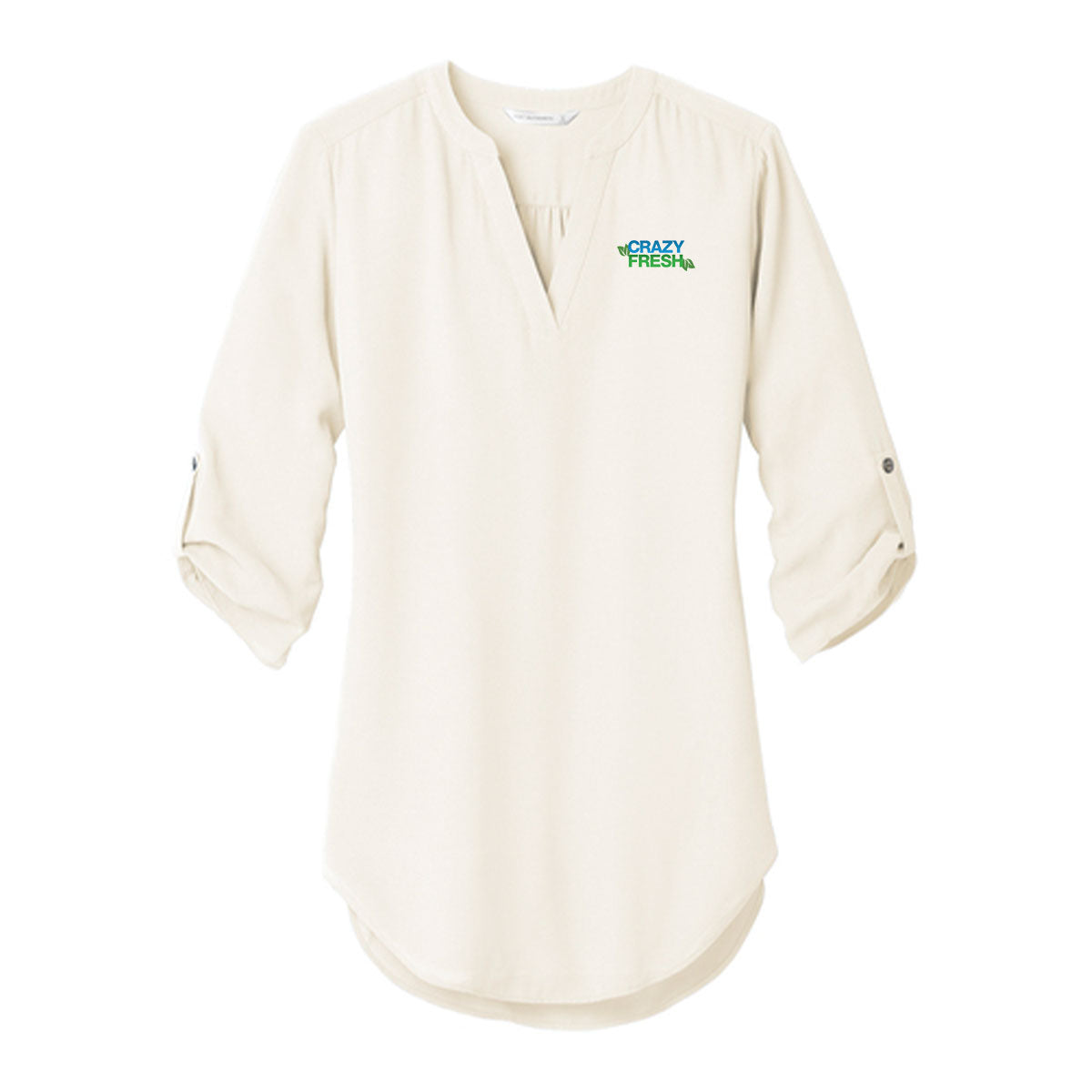 Port Authority ® Women's 3/4-Sleeve Tunic Blouse - Ivory