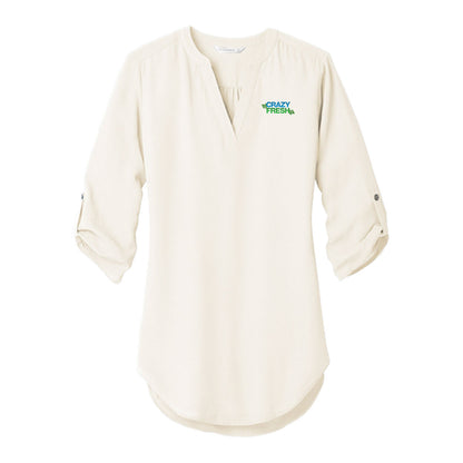 Port Authority ® Women's 3/4-Sleeve Tunic Blouse - Ivory