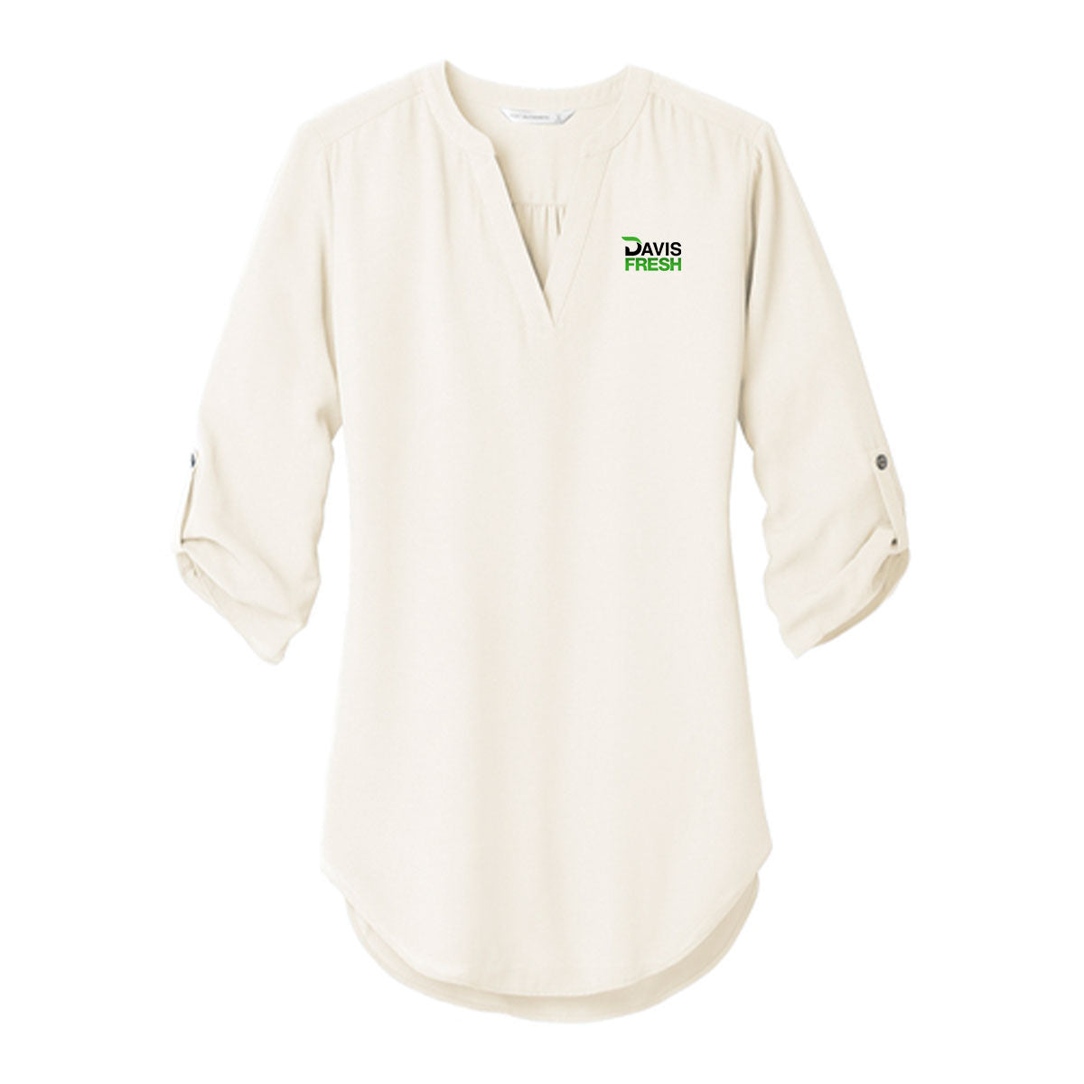 Port Authority ® Women's 3/4-Sleeve Tunic Blouse - Ivory