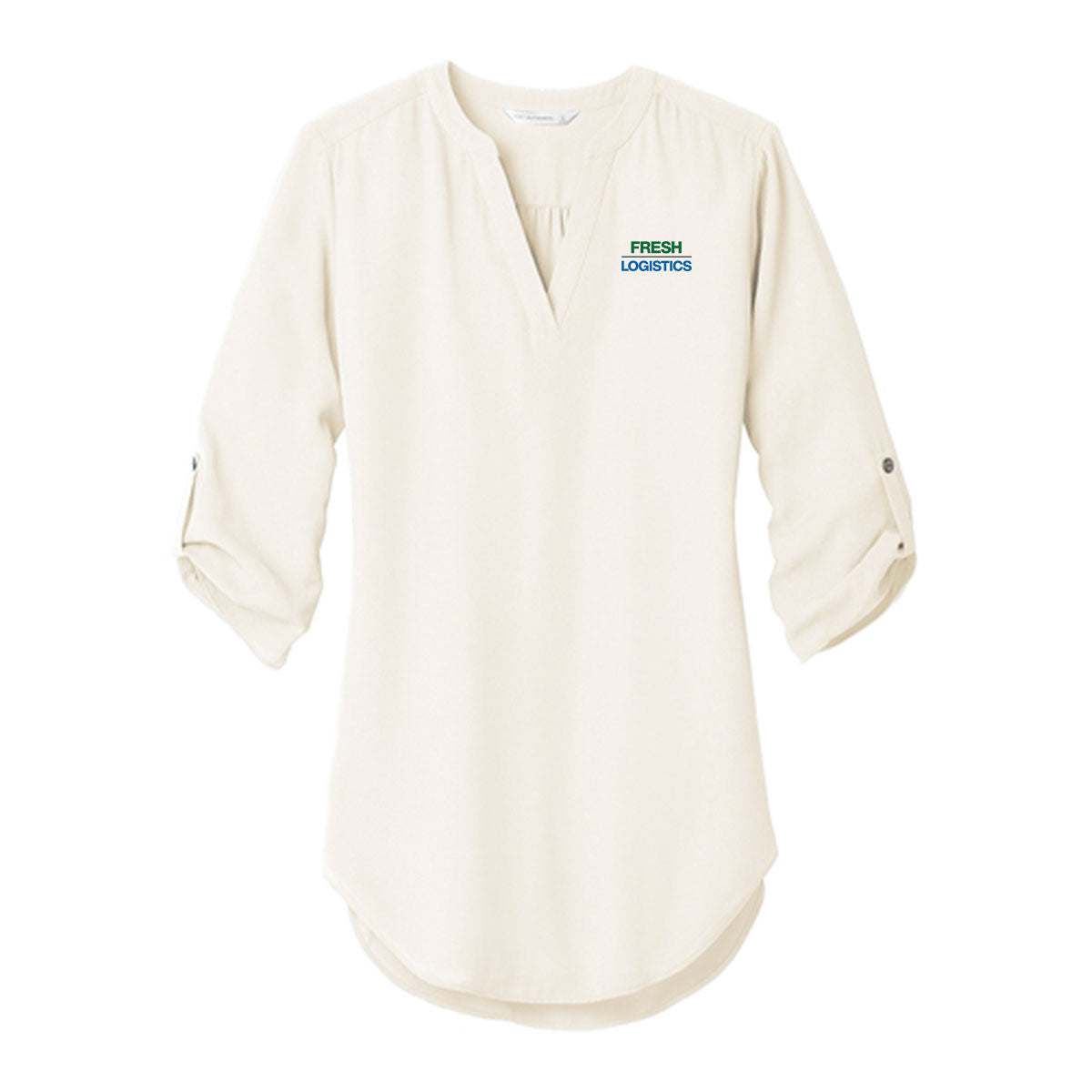 Port Authority ® Women's 3/4-Sleeve Tunic Blouse - Ivory