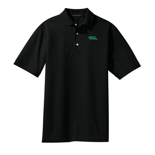 TALL Port Authority® Tall Rapid Dry™ Polo - Black