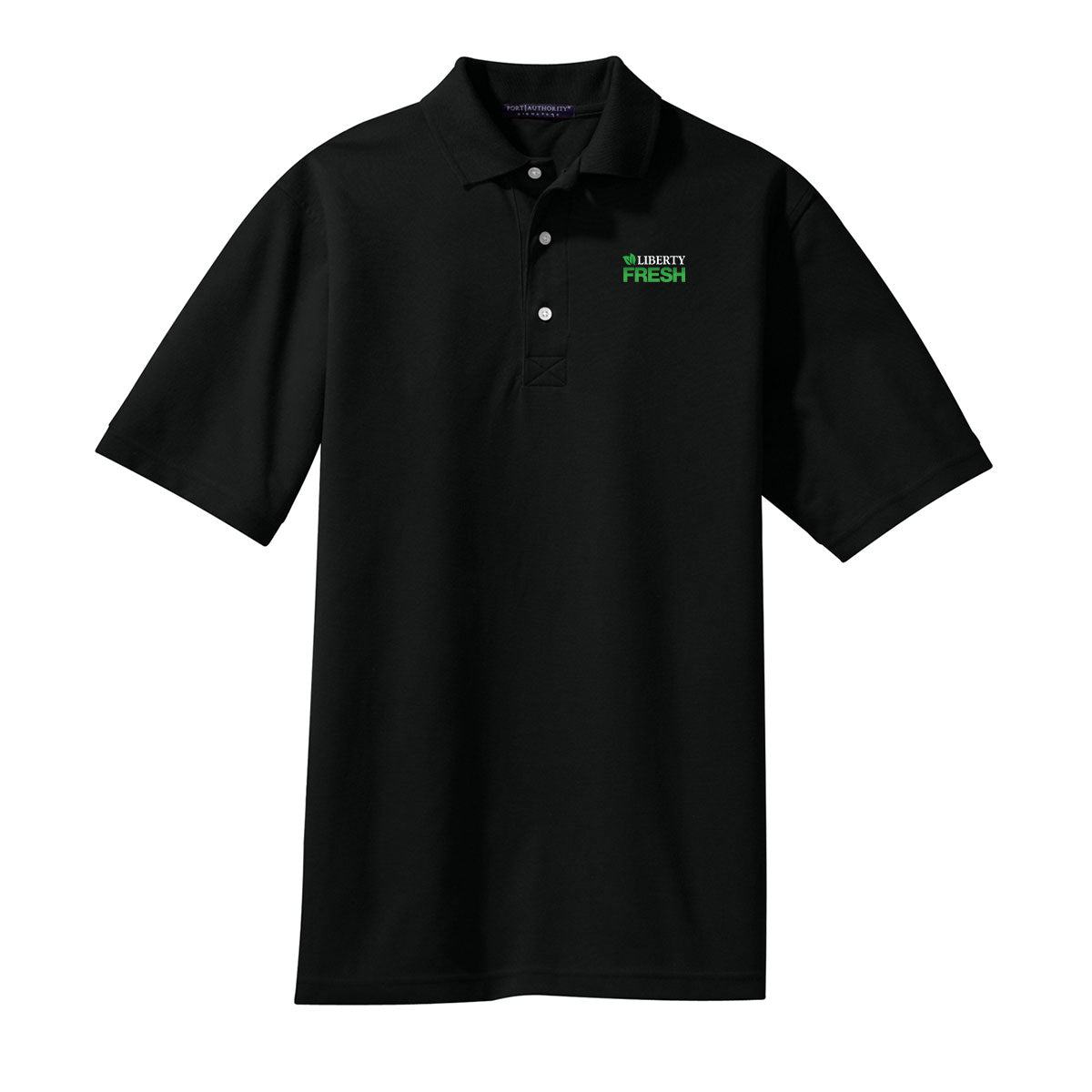 TALL Port Authority® Tall Rapid Dry™ Polo - Black