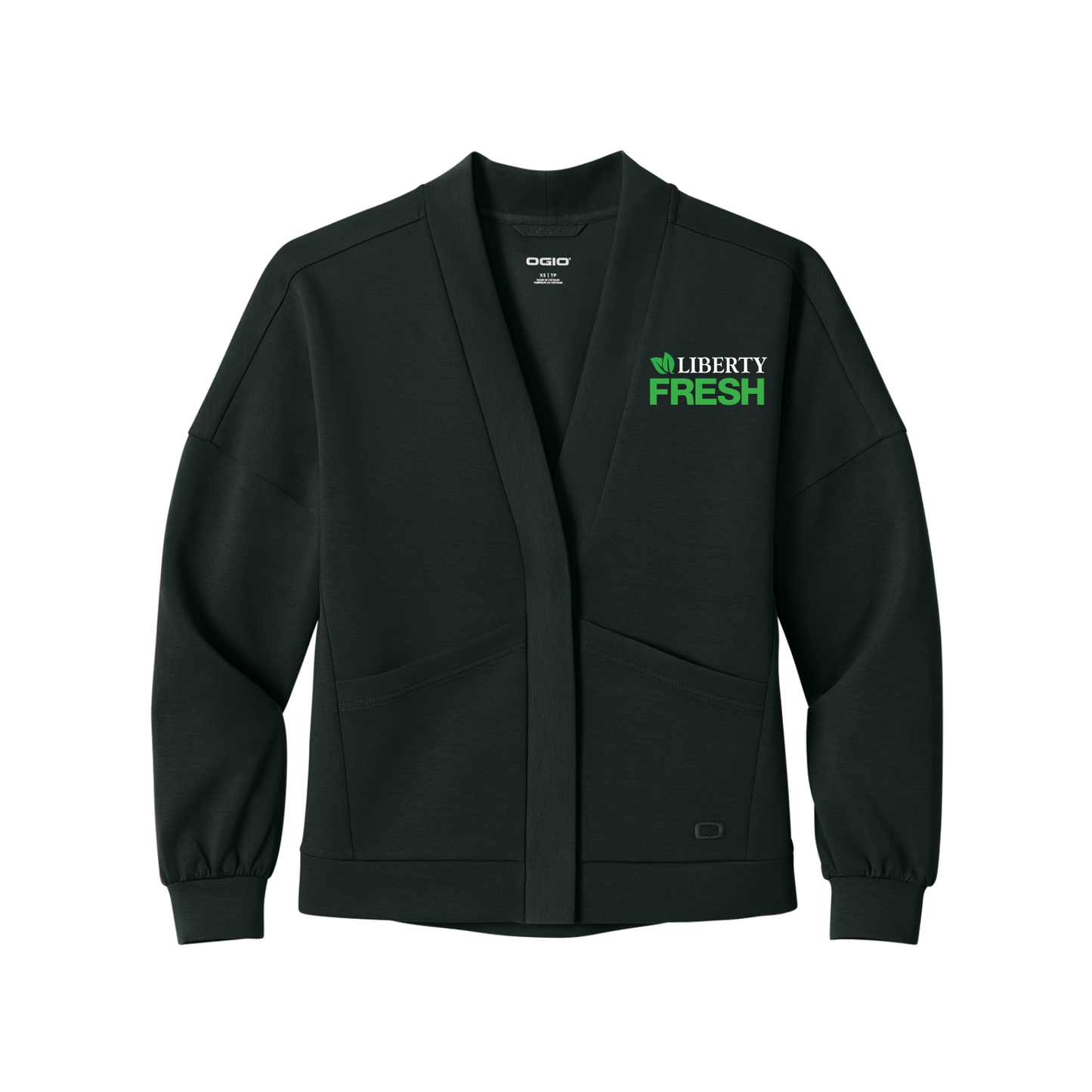 OGIO® Women’s Transcend Cardigan - Blacktop