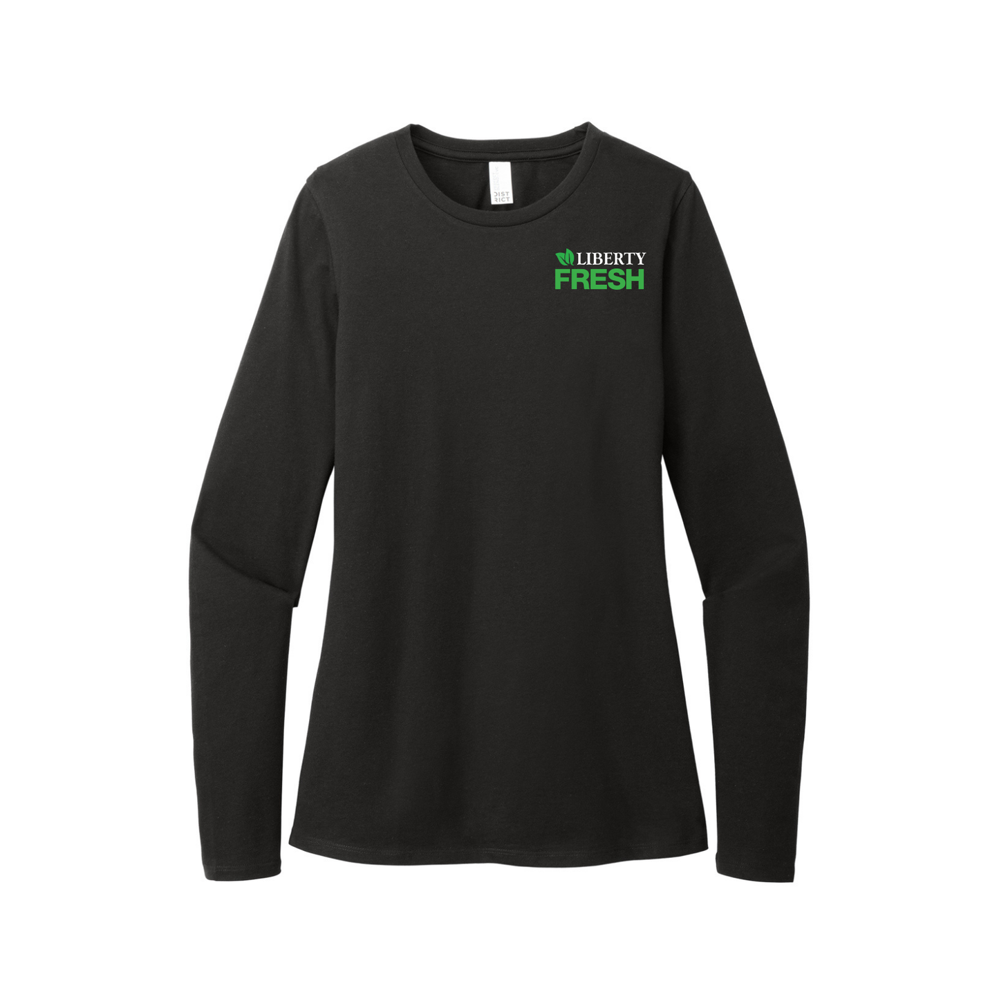 District® Women’s Perfect Blend® CVC Long Sleeve Tee - Black