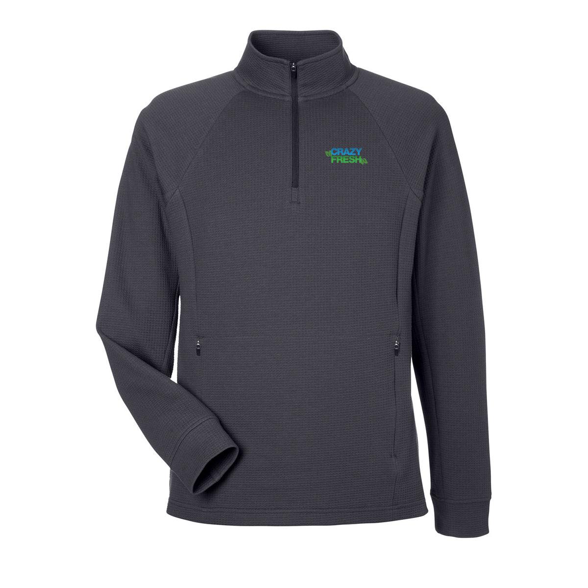 North End Men's Rhythm Waffle Pullover - Carbon