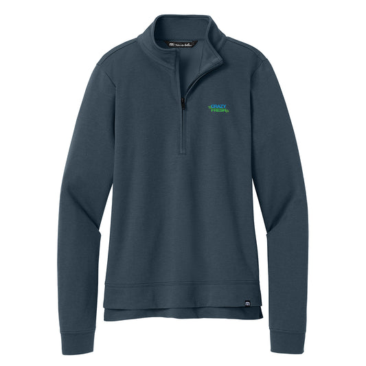 TravisMathew Women’s Coveside 1/2-Zip - Blue Nights