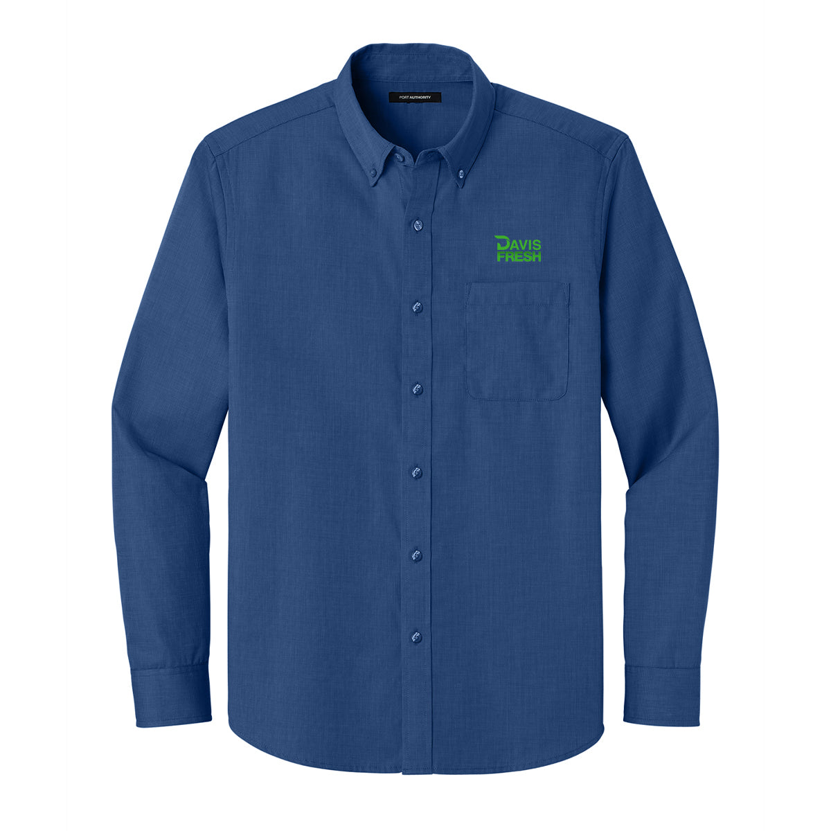 Port Authority® Long Sleeve Nailhead Easy Care Shirt - Mediterranean Blue