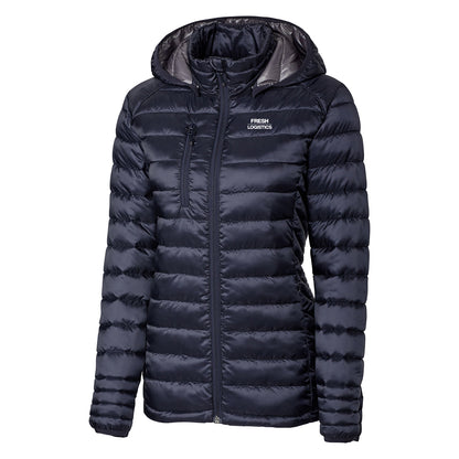 Hudson Insulated Womens Full-Zip Puffer Jacket - Dark Navy