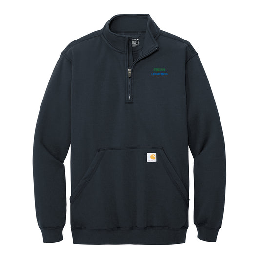 Carhartt® Midweight ¼ Zip Mock Neck Sweatshirt - Navy