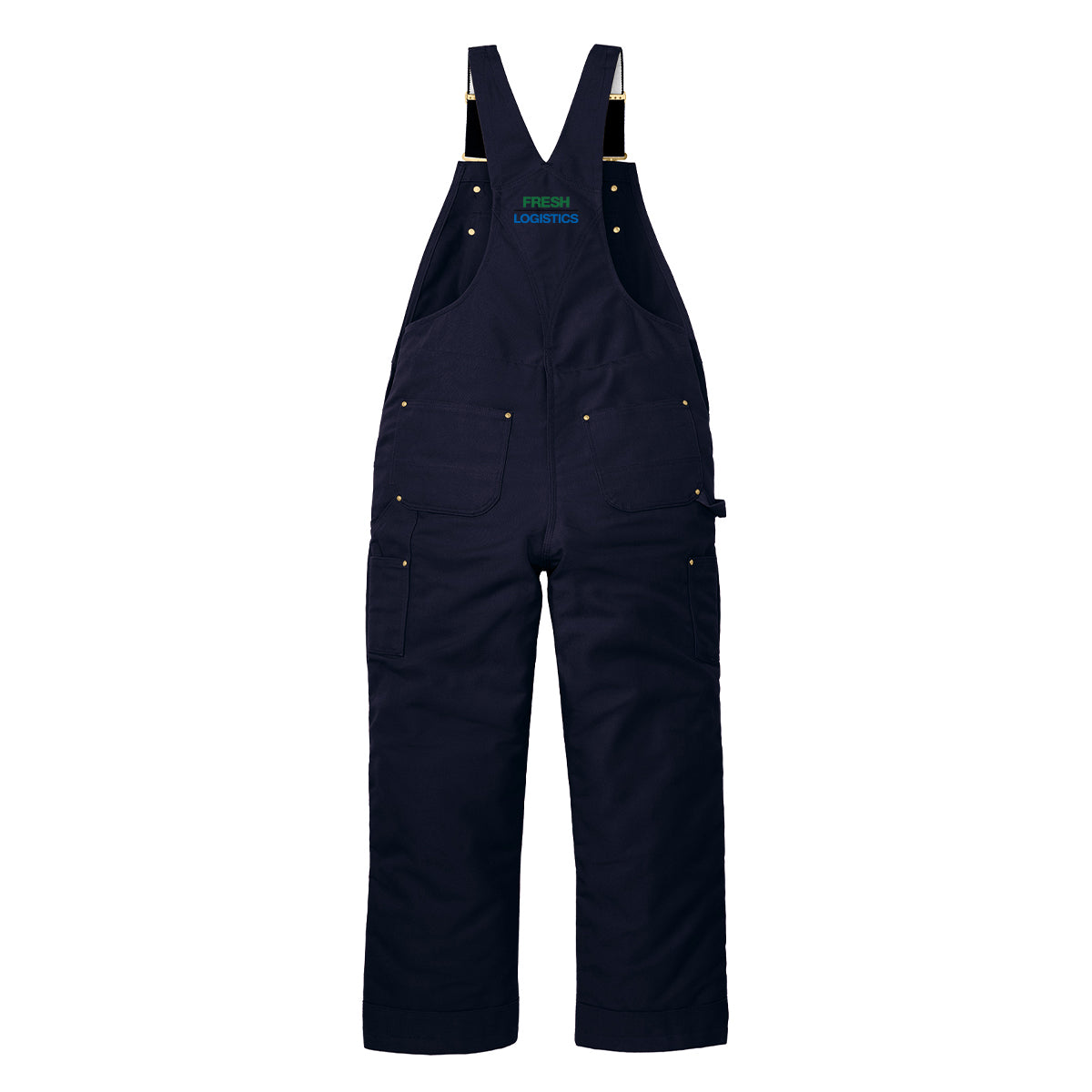 Carhartt® Firm Duck Insulated Bib Overalls - Navy
