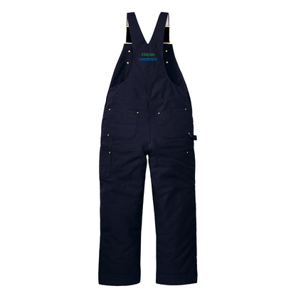 Carhartt® Firm Duck Insulated Bib Overalls - Navy