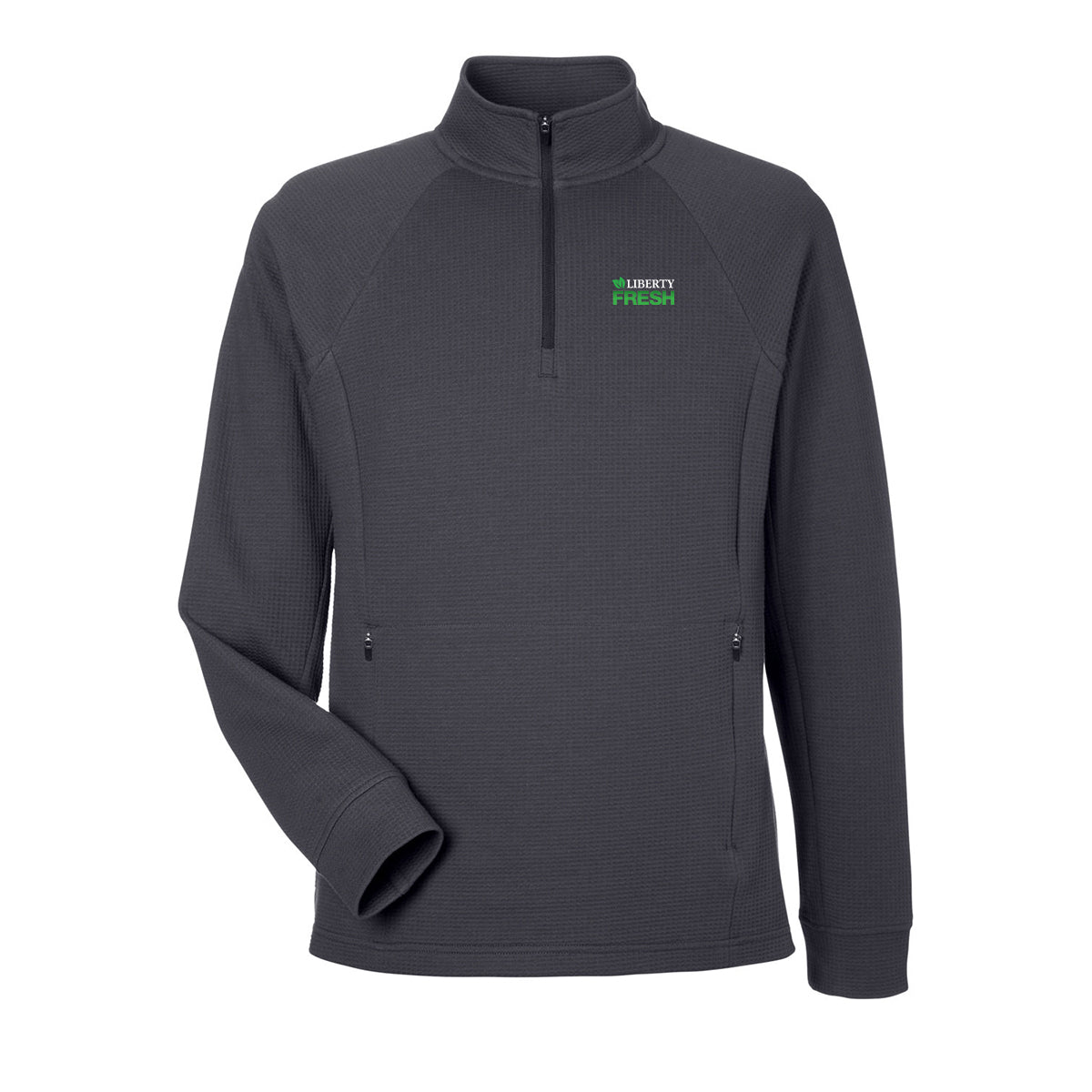 North End Men's Rhythm Waffle Pullover - Carbon