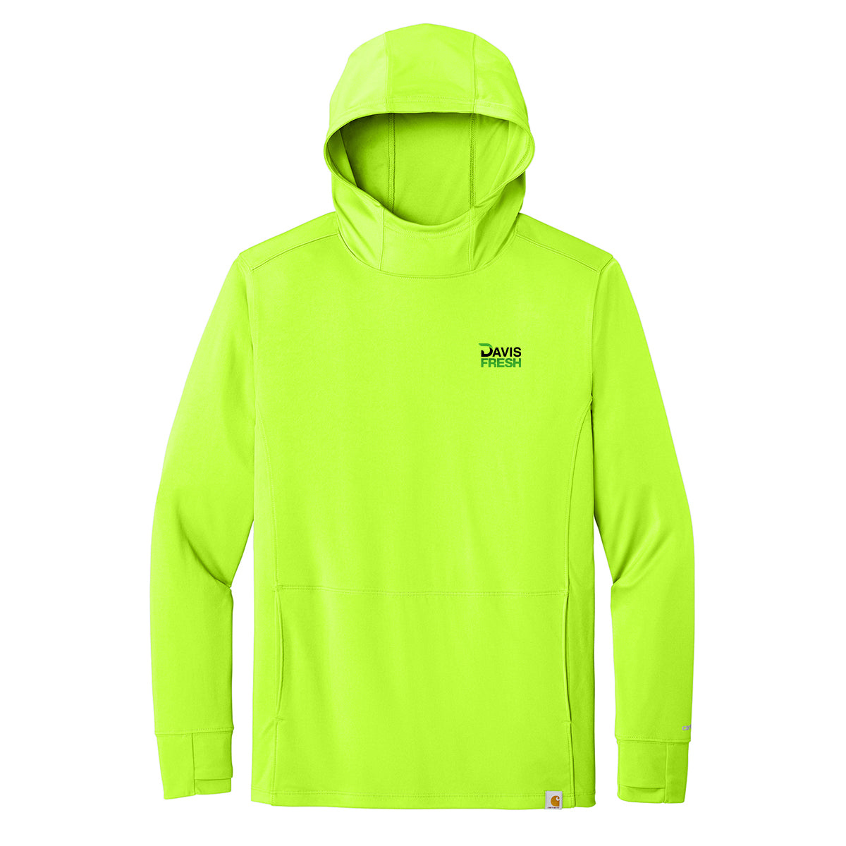 Carhartt Force® Sun Defender™ Long Sleeve Hooded T-Shirt - Brite Lime