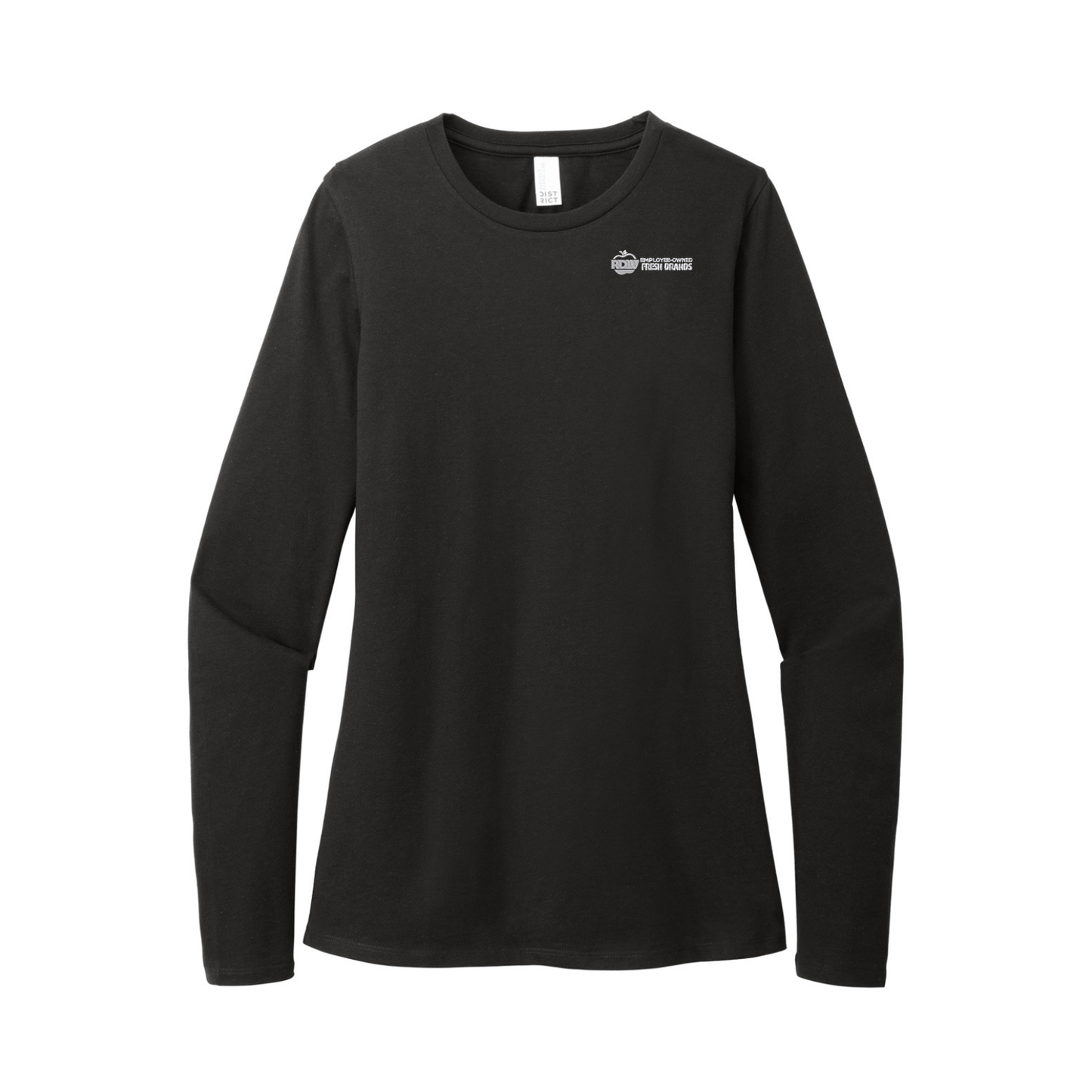 District® Women’s Perfect Blend® CVC Long Sleeve Tee - Black