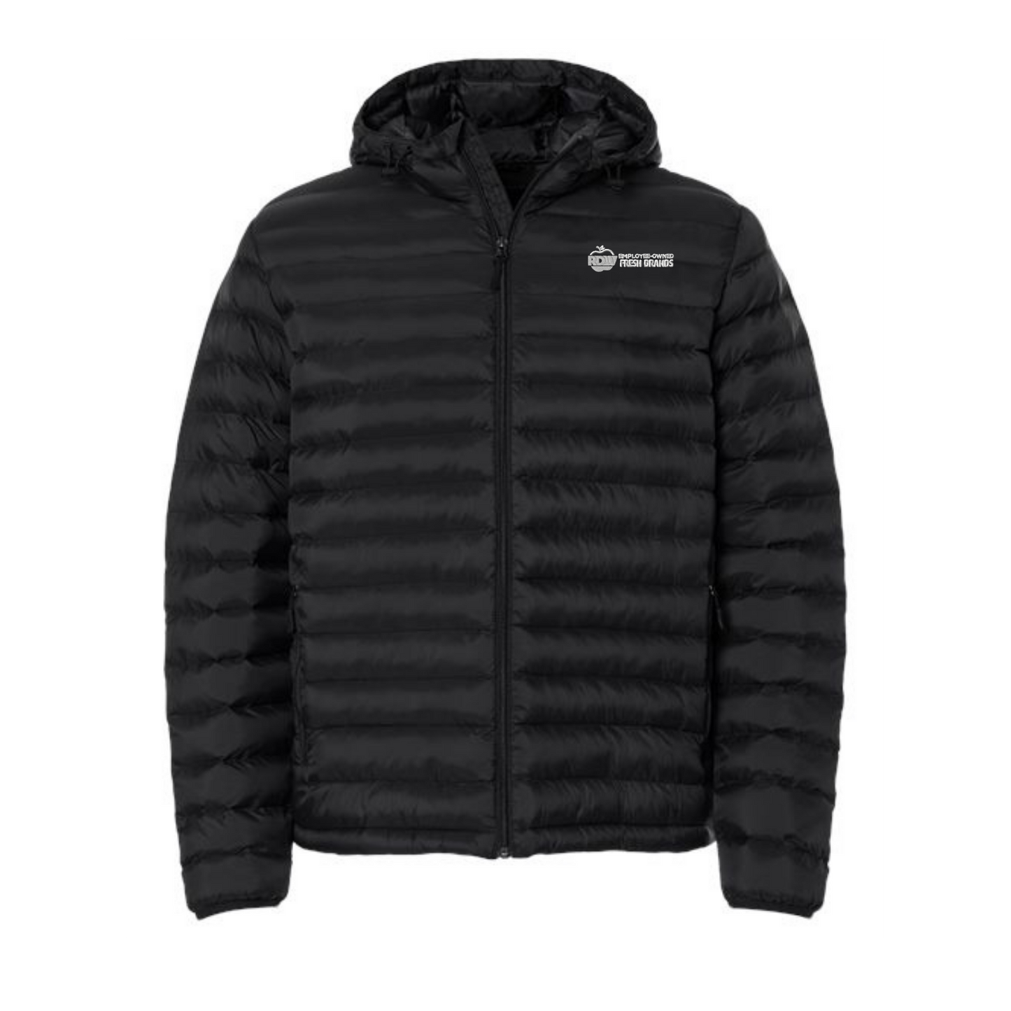 Weatherproof Men's Lightweight Poly-filled Hooded Puffer Jacket - Black