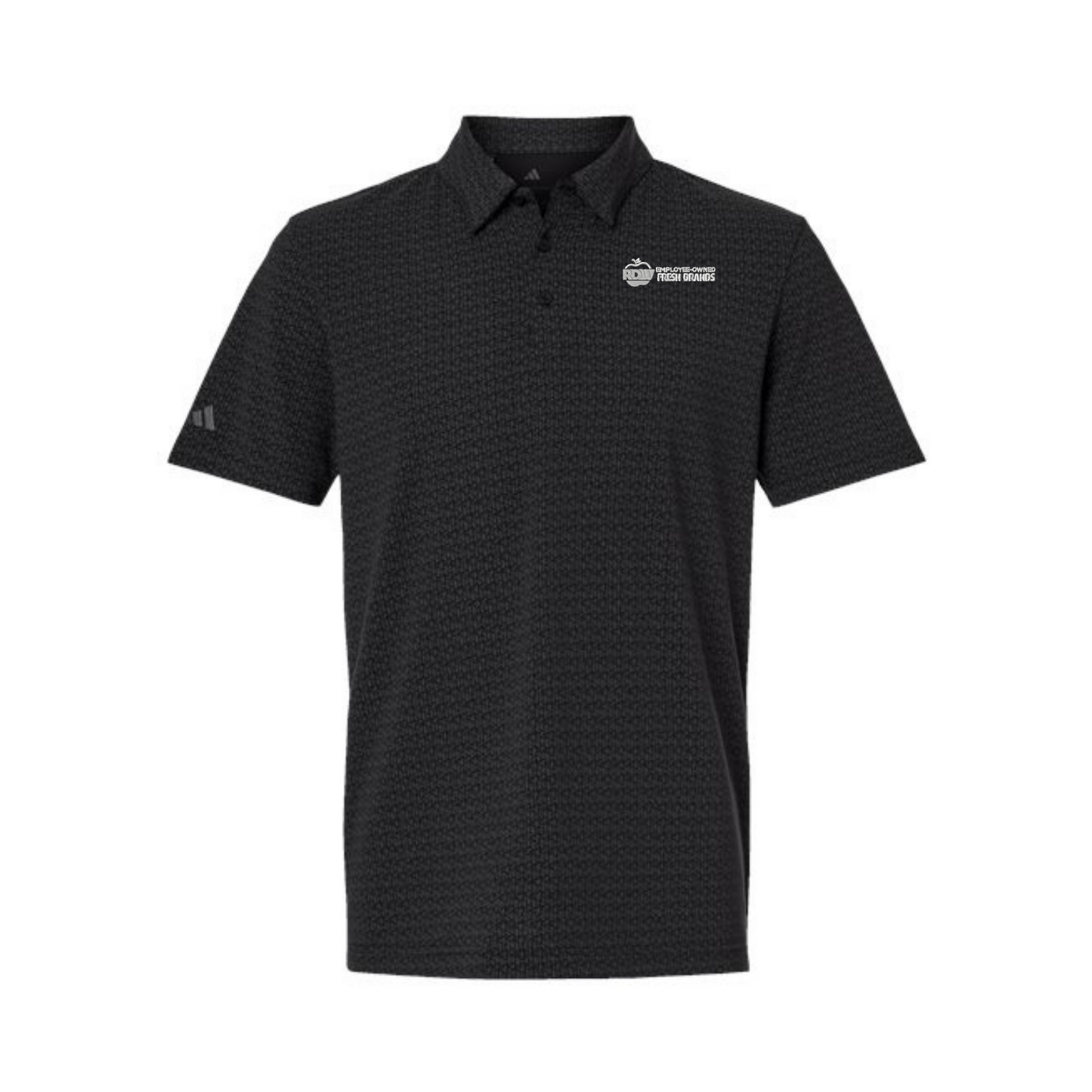 Adidas Men's Blended Printed Polo - Black