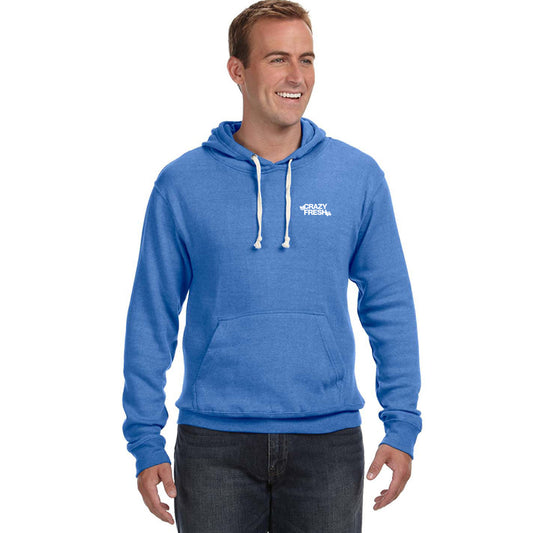 J America® Tri-Blend Hooded Pullover Sweatshirt - Royal