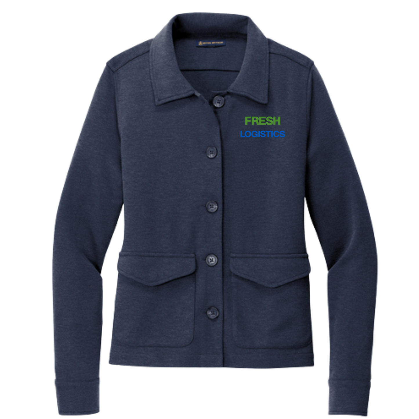 Brooks Brothers® Women’s Mid-Layer Stretch Button Jacket - Navy Blazer Heather