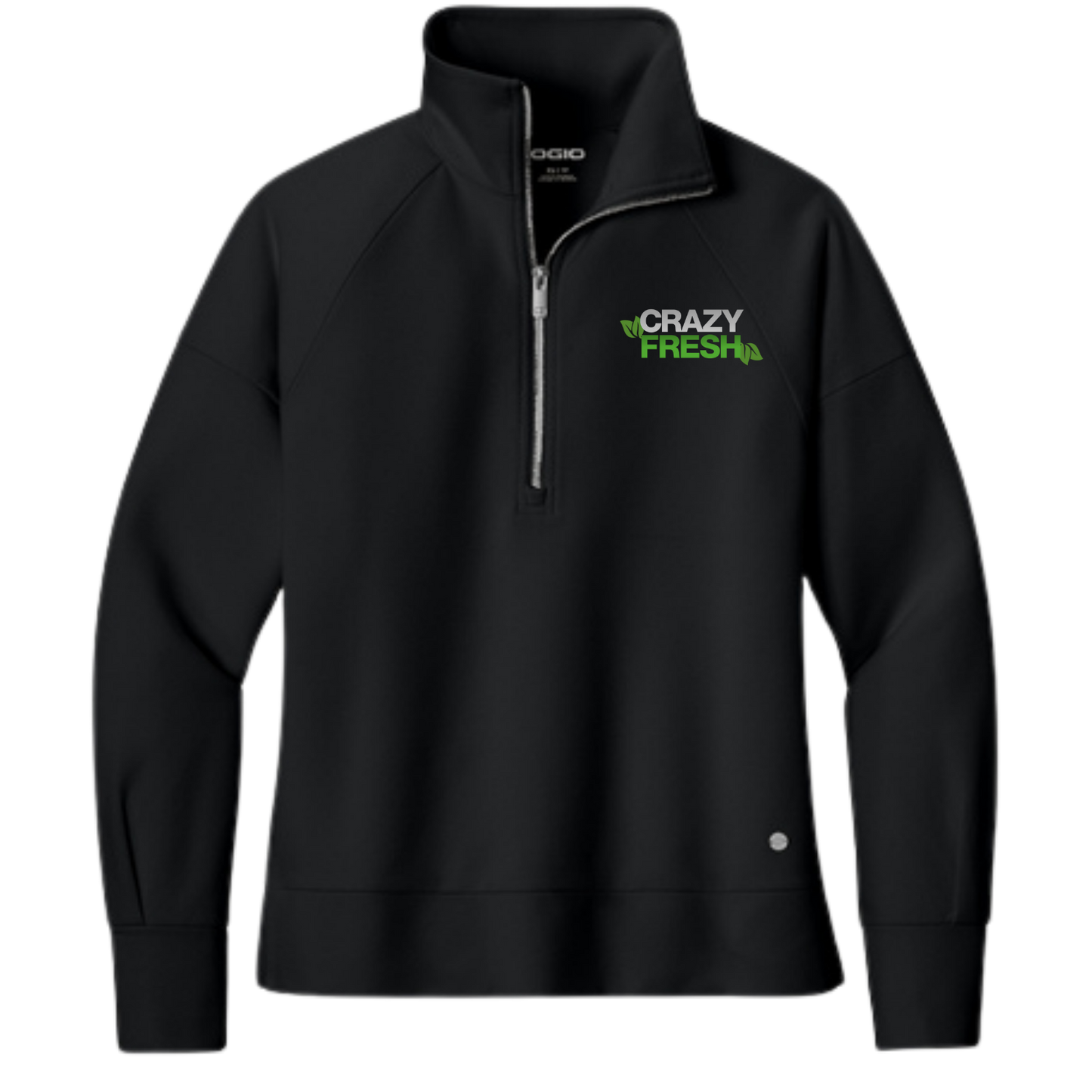 OGIO® Women’s Luuma 1/2-Zip - Blacktop