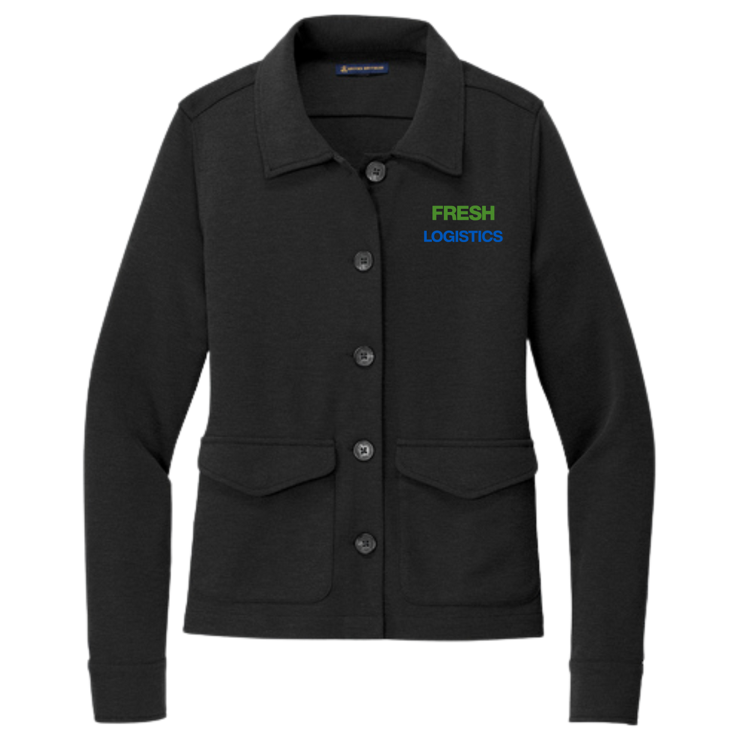 Brooks Brothers® Women’s Mid-Layer Stretch Button Jacket - Black Heather