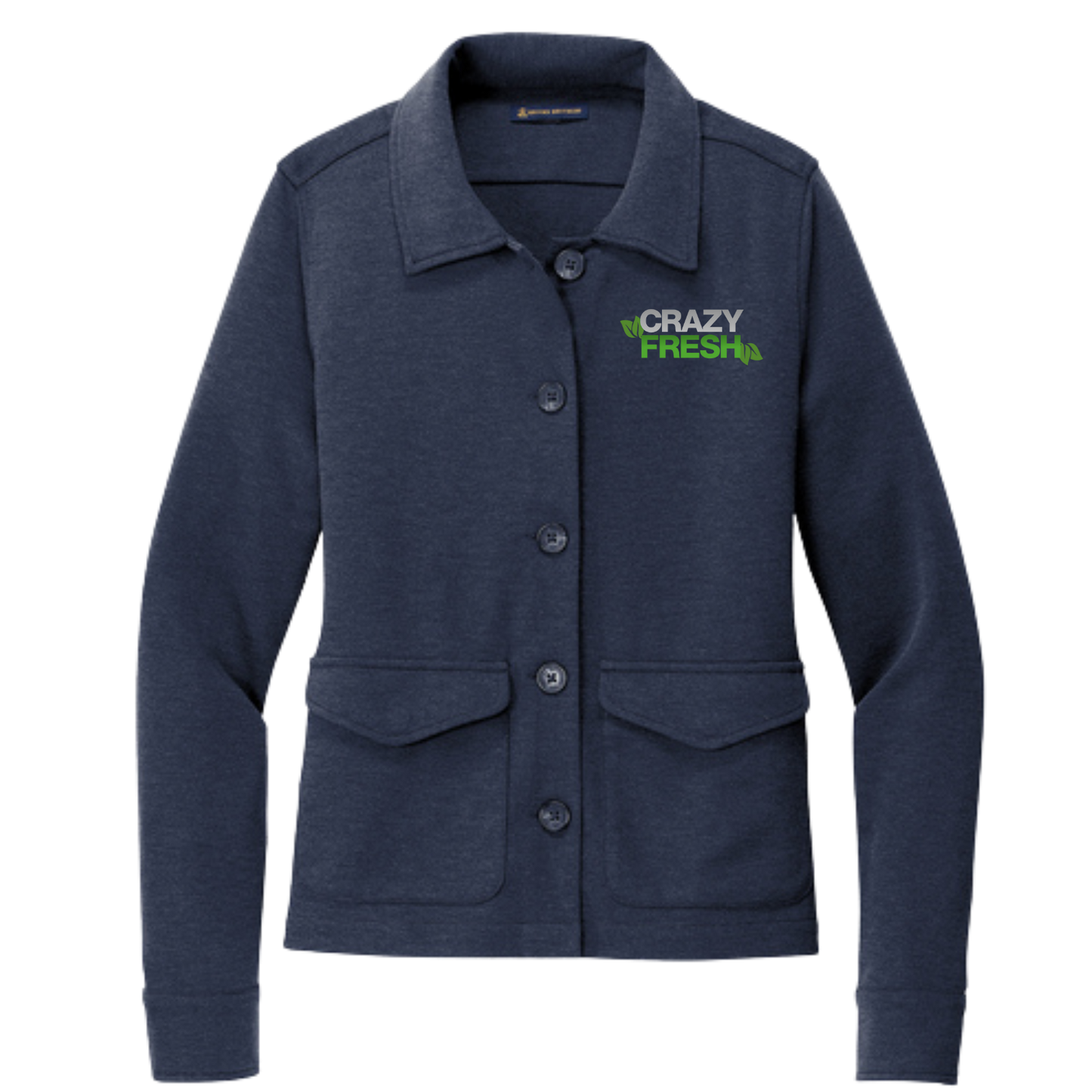 Brooks Brothers® Women’s Mid-Layer Stretch Button Jacket - Navy Blazer Heather