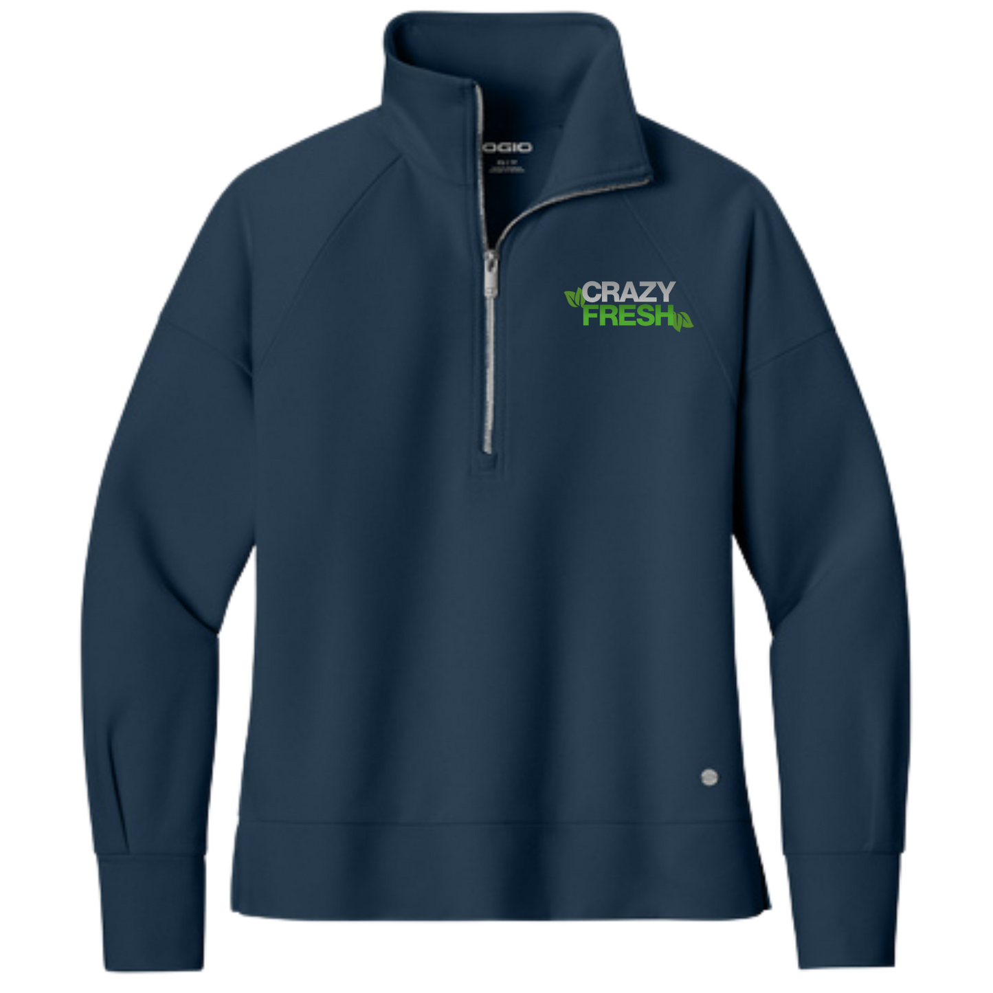 OGIO® Women’s Luuma 1/2-Zip - River Blue Navy