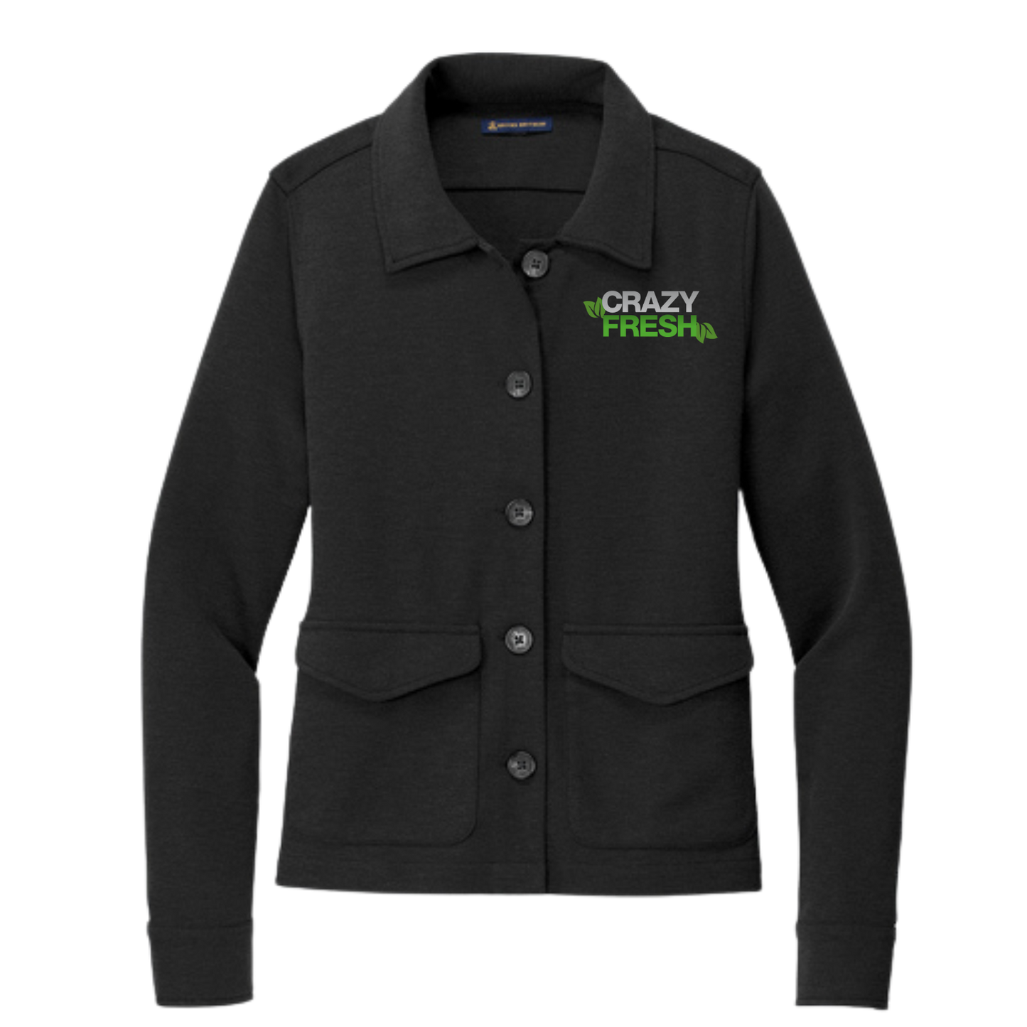 Brooks Brothers® Women’s Mid-Layer Stretch Button Jacket - Black Heather