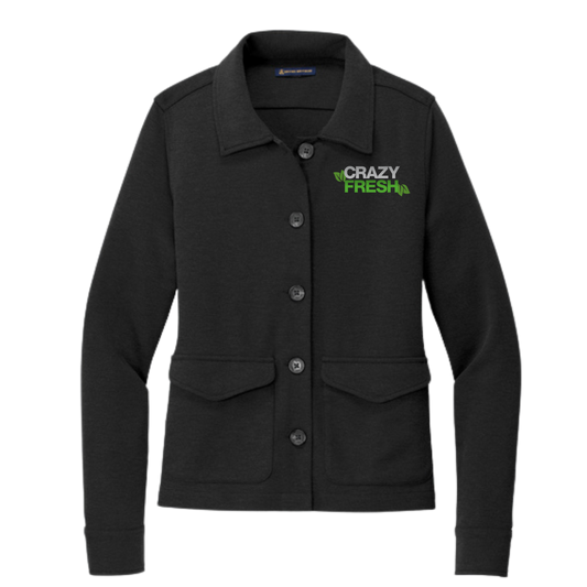 Brooks Brothers® Women’s Mid-Layer Stretch Button Jacket - Black Heather