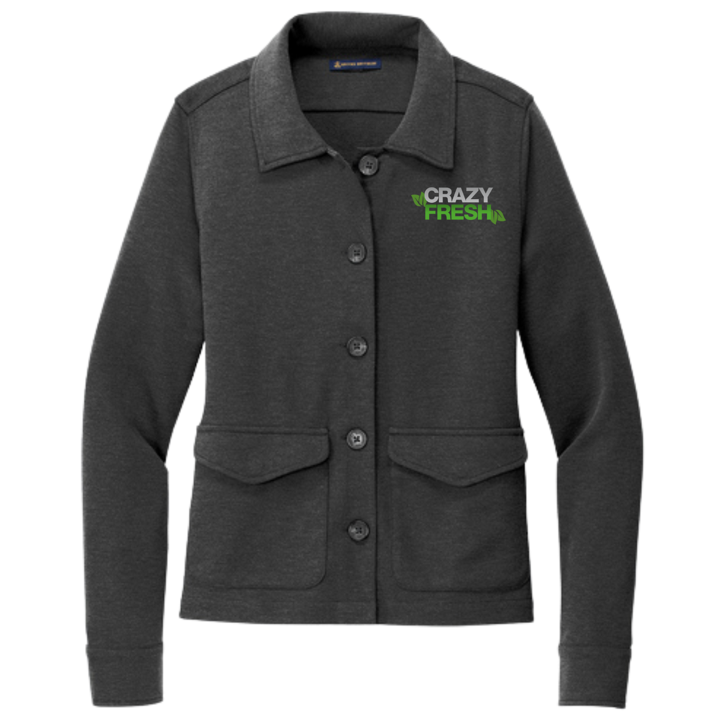 Brooks Brothers® Women’s Mid-Layer Stretch Button Jacket - Windsor Grey Heather