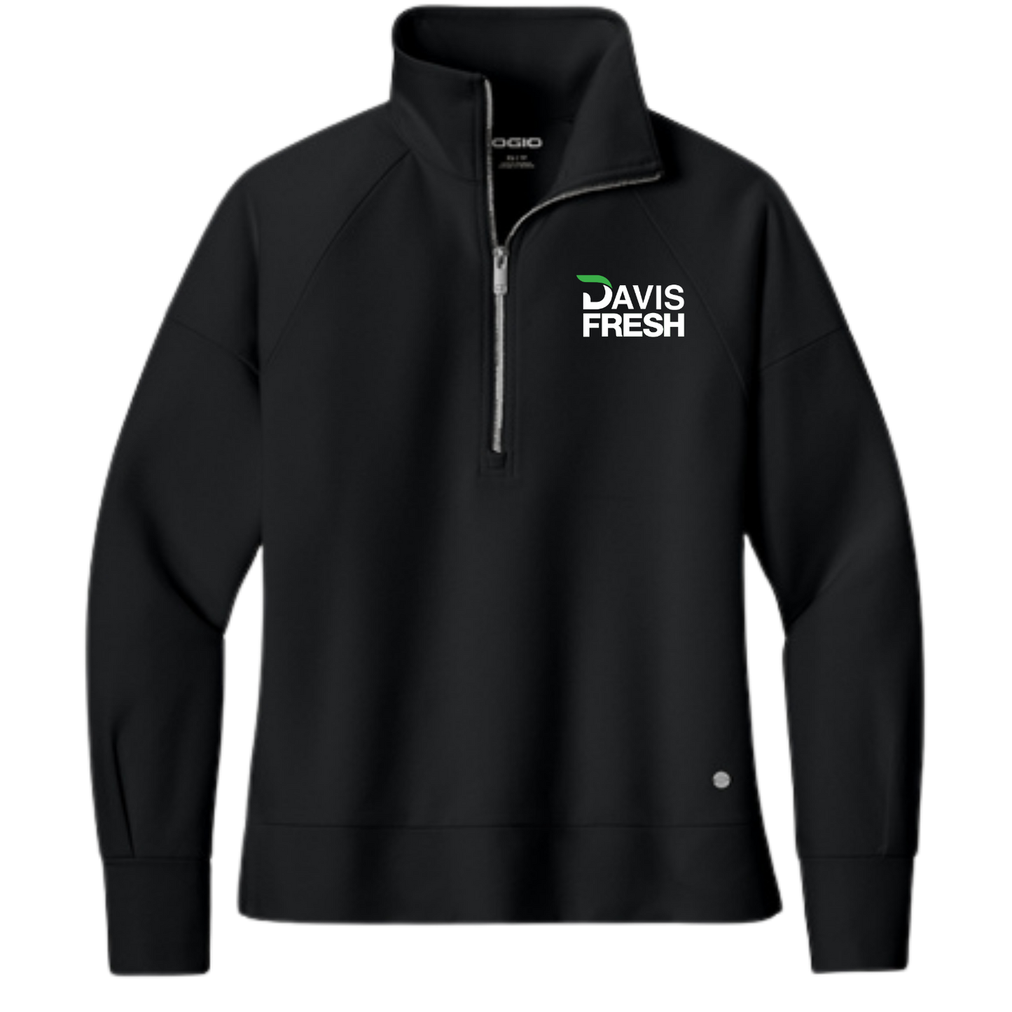 OGIO® Women’s Luuma 1/2-Zip - Blacktop